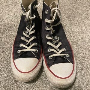 dark blue converse boots size 7